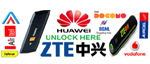 3G Huawei & ZTE Modem Unlock code provider